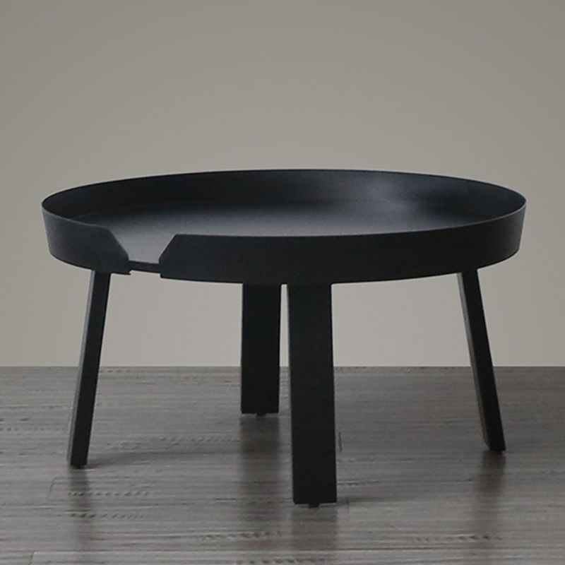 Solid Wood Tray Top End Table 3/4 Legs 2 Pieces Side Table Set