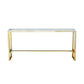 Glam Bar-height Table Faux Marble and White Bar Table for Patio Use Clearhalo 'Bar Furniture' 'Bar Tables' 'bar_tables' 'furn' 'furn_bar_tables' 'Furniture' 'Kitchen & Dining Furniture' 1200x1200_8b1b524f-75e8-4dff-8477-eec44f4e5873