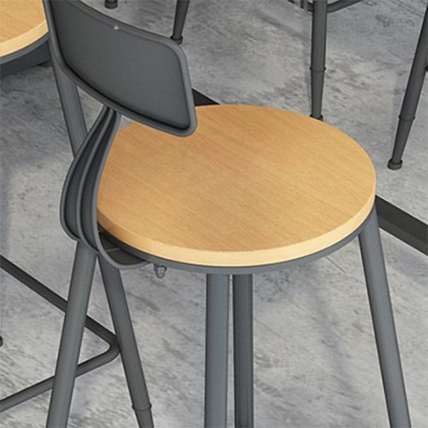 1/7 Pieces Indoor Bar Table Set Industrial Wooden Bar Table and Stools with Footrest Clearhalo 'Bar Furniture' 'furn' 'furn_home_bar_bar_sets' 'Furniture' 'Home Bars & Bar Sets' 'home_bar_bar_sets' 'Kitchen & Dining Furniture' 1200x1200_8b1ba5f6-9bec-4b38-9989-782faaf347aa