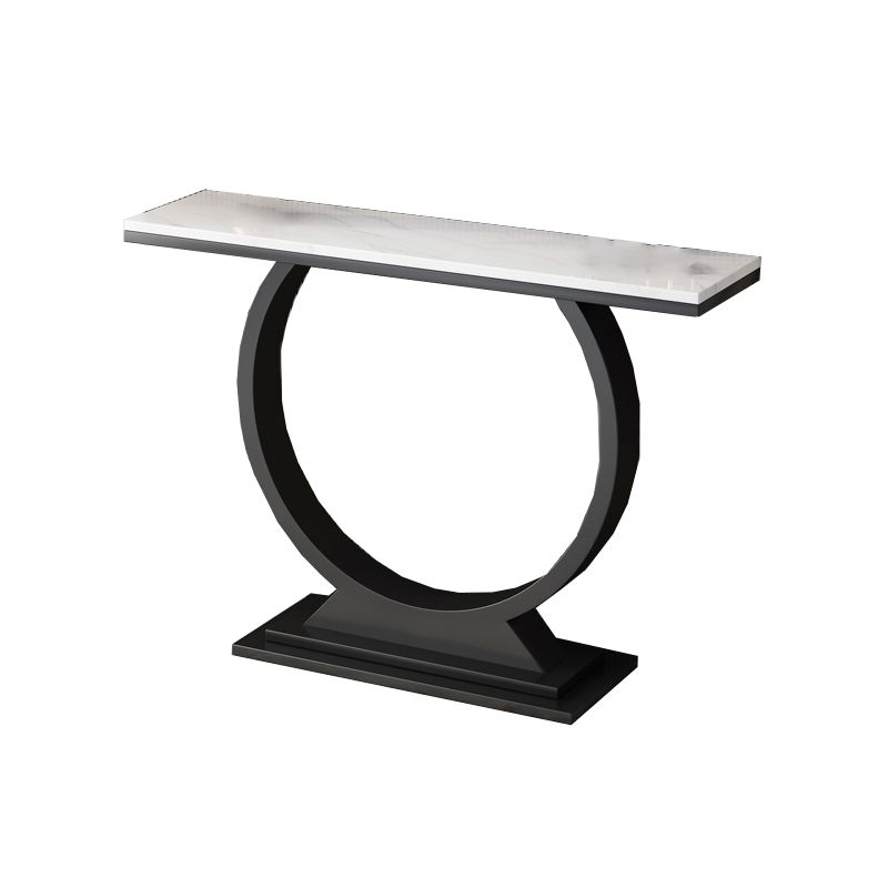 Tavolo da console astratto di ardesia glam/metallo/rettangolo per la sala