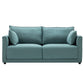 Contemporary Sofa with 2 Pillows Square Arm Living Room Settee Clearhalo 'furn' 'furn_sofas' 'Furniture' 'Living Room Furniture' 'Sofa' 'sofas' 1200x1200_8b21cee1-1f62-4c6f-bb8d-57b63229d87a