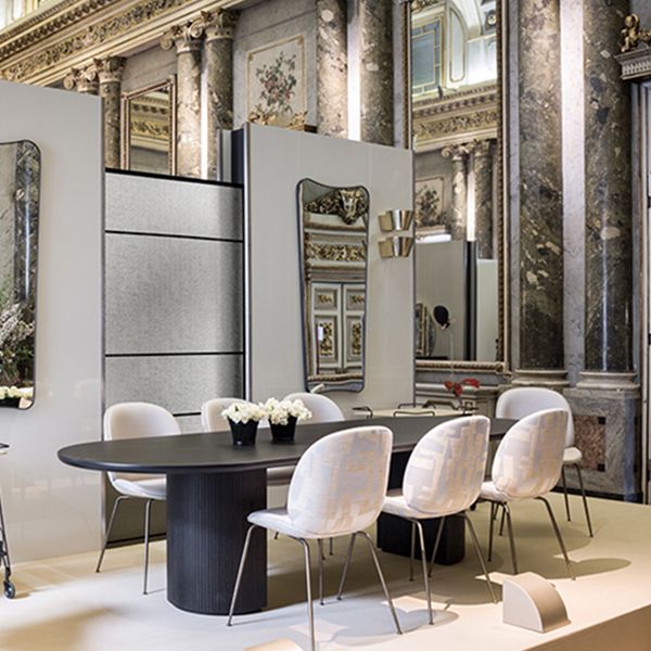 Solid Wood Contemporary Oval Table Black Wood Top Table with Double Pedestal Clearhalo 'Dining Tables & Seating' 'Dining Tables' 'dining_table' 'furn' 'furn_dining_table' 'Furniture' 'furniture_dining_table' 'Kitchen & Dining Furniture' 1200x1200_8b21ff16-fb26-4695-a928-a8c37e039f6d