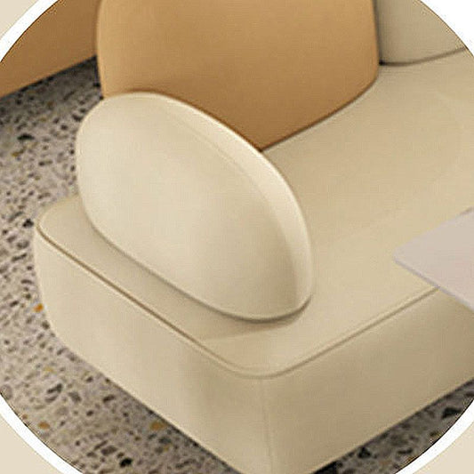 Kissen Top Arm -Sofa modernes Kunstleder 31,5 Zoll High Loveseat