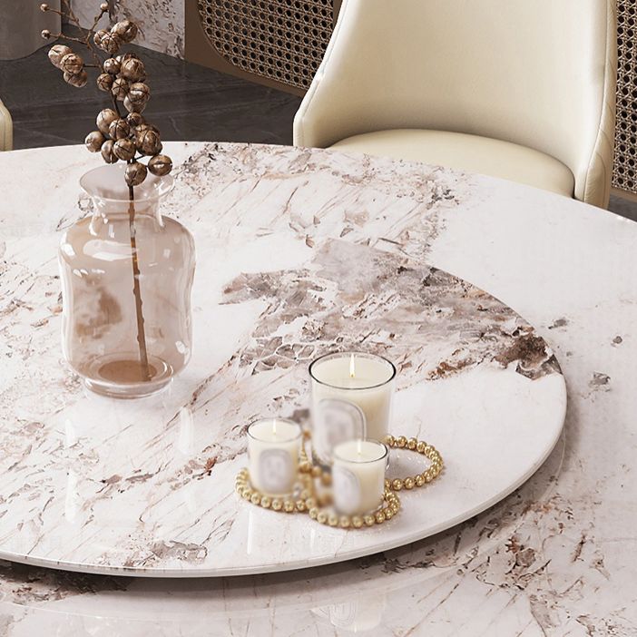 Glam 1/3/4/5/7 Pieces Dining Sets Round Dining Room Table Set Clearhalo 'Dining Room Sets' 'Dining Tables & Seating' 'dining_room_set' 'furn' 'furn_dining_room_set' 'Furniture' 'furniture_dining_room_set' 'Kitchen & Dining Furniture' 1200x1200_8b23f0b9-2231-44db-8faf-fc7e7737860a