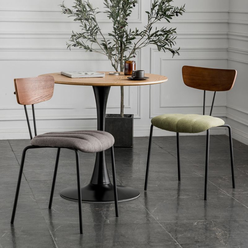 Industrial Style Dining Chairs Kitchen Armless Side Chairs with Metal Legs Clearhalo ' kitchen&dining_furn' 'Dining Chairs' 'Dining Tables & Seating' 'dining_chair' 'furn' 'furn_dining_chair' 'Furniture' 'furniture_dining_chair' 'Kitchen & Dining Furniture' 'kitchen' 1200x1200_8b269dde-952e-4b12-abaa-1d86cd957571