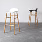 Modern Counter Bar Stool Armless Plastic Indoor Bar Stool with Footrest and Wood Base Clearhalo 'Bar Furniture' 'Bar Stools' 'bar_stools' 'furn' 'furn_bar_stools' 'furniture_bar_stools' 'Kitchen & Dining Furniture' 'kitchen&dining_furn' 'kitchen' 'kitchen_furn' Furniture' 1200x1200_8b26cacb-309f-4520-8103-bc2b489f66fc