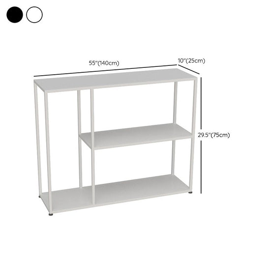 9.84" W Modern Console Accent Table Antique Finish Console Sofa Table in Metal