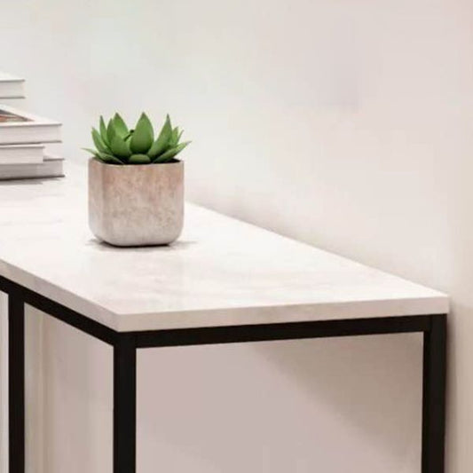 29.53" Tall Marble Console Table Modern Frame Base Accent Table for Hall Clearhalo 'Console Tables' 'console_tables' 'Entry & Mudroom Furniture' 'furn' 'furn_console_tables' 'Furniture' 1200x1200_8b288b6b-bd8c-4c60-adce-71a38ab33cf5