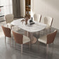 1/2/5/7 Pieces Round Glam Stone Furniture Standard Height Dining Table Set Clearhalo 'Dining Room Sets' 'Dining Tables & Seating' 'dining_room_set' 'furn' 'furn_dining_room_set' 'Furniture' 'furniture_dining_room_set' 'Kitchen & Dining Furniture' 'kitchen&dining_furn' 'kitchen' 1200x1200_8b2994a8-7b29-44b6-b67e-9153ff0ffc10