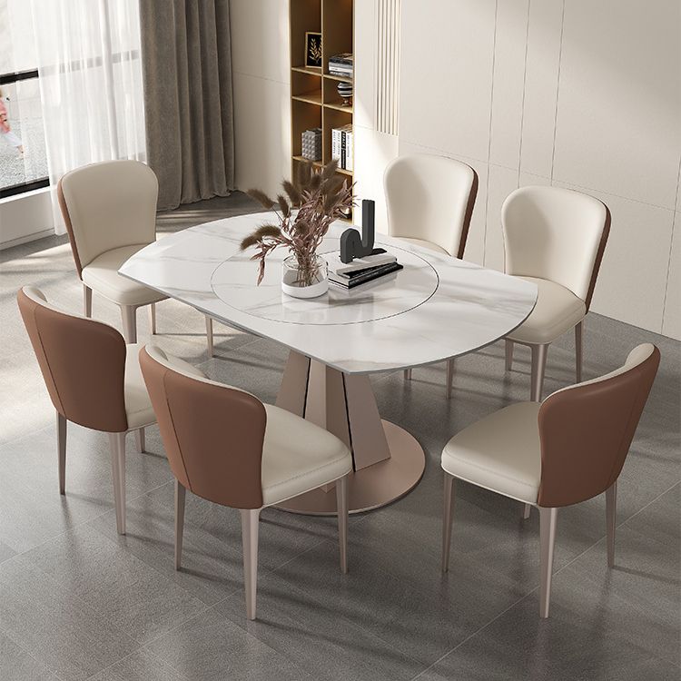 1/2/5/7 Pieces Round Glam Stone Furniture Standard Height Dining Table Set Clearhalo 'Dining Room Sets' 'Dining Tables & Seating' 'dining_room_set' 'furn' 'furn_dining_room_set' 'Furniture' 'furniture_dining_room_set' 'Kitchen & Dining Furniture' 'kitchen&dining_furn' 'kitchen' 1200x1200_8b2994a8-7b29-44b6-b67e-9153ff0ffc10