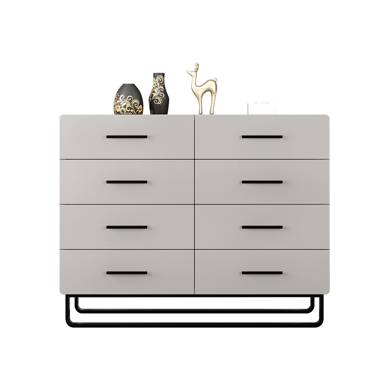 Eigentijdse slaapkamerkist 16 "brede opbergkist in grijs met laden