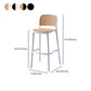 Modern Style Square Bar-stool Plastic Counter Bar Stool for Home Clearhalo 'Bar Furniture' 'Bar Stools' 'bar_stools' 'furn' 'furn_bar_stools' 'Furniture' 'furniture_bar_stools' 'Kitchen & Dining Furniture' 1200x1200_8b2b8fec-e7ee-4206-b8a0-f6cccf1aa5d3
