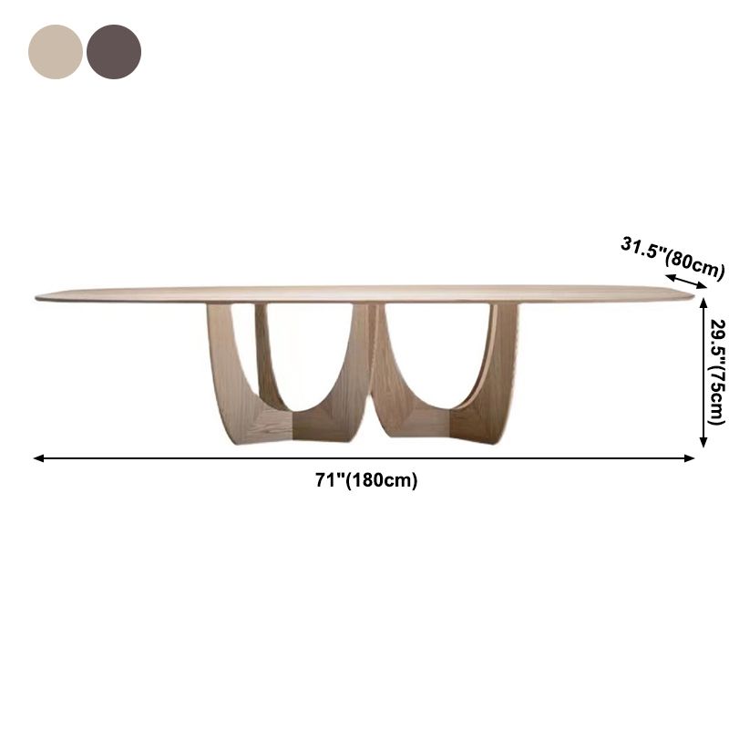 Rectangle Modern Style Dining Table Wood Color Fixed Table with Solid Wood Clearhalo ' dining_table' 'Dining Tables & Seating' 'Dining Tables' 'furn' 'furn_dining_table' 'Furniture' 'furniture_dining_table' 'Kitchen & Dining Furniture' 'kitchen&dining_furn' 'kitchen' 'kitchen_dining_table' 1200x1200_8b2bc067-67e7-4daf-916b-2bcc633e0107