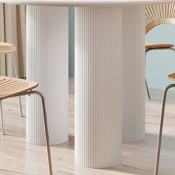 Contemporary Style Round 3 Legs Dining Table Stone Home Furniture for Indoor Clearhalo ' dining_table' 'Dining Tables & Seating' 'Dining Tables' 'furn' 'furn_dining_table' 'Furniture' 'furniture_dining_table' 'Kitchen & Dining Furniture' 'kitchen&dining_furn' 'kitchen' 'kitchen_dining_table' 1200x1200_8b2cb215-2fa2-4635-896b-58f71580097c