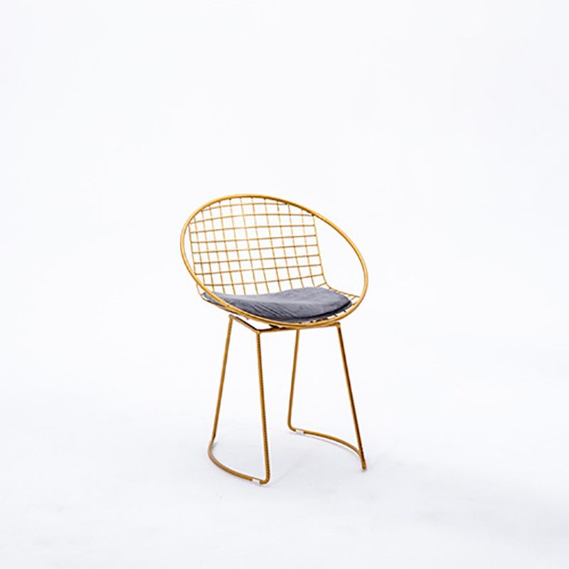 Metal Kitchen Dining Arm Chairs Glam Upholstered Dining Chairs Clearhalo 'Dining Chairs' 'Dining Tables & Seating' 'dining_chair' 'furn' 'furn_dining_chair' 'Furniture' 'Kitchen & Dining Furniture' 1200x1200_8b2d8361-e4ce-4c29-a0d9-7ec20b965918