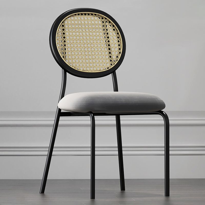 King Louis Back Side Chair Industrial Home Upholstered Dining Chair