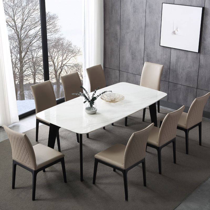 Contemporary Dining Chairs Upholstered Chairs with Wood Base Clearhalo 'Dining Chairs' 'Dining Tables & Seating' 'dining_chair' 'furn' 'furn_dining_chair' 'Furniture' 'Kitchen & Dining Furniture' 1200x1200_8b2f2f4a-1221-4bc5-b3df-1e0b8bc6b81a