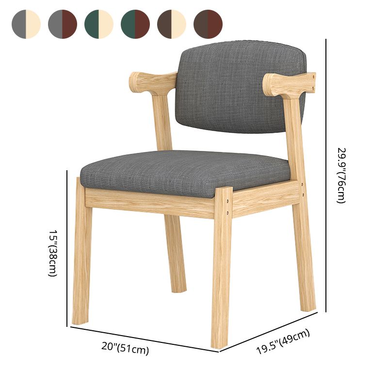 Modern Indoor-Outdoor Dining Chair Open Back Wood Single Dining Arm Chair Clearhalo ' kitchen&dining_furn' 'Dining Chairs' 'Dining Tables & Seating' 'dining_chair' 'furn' 'furn_dining_chair' 'Furniture' 'furniture_dining_chair' 'Kitchen & Dining Furniture' 'kitchen' 1200x1200_8b300bd3-73cd-4f8e-8d6e-4bc242670248