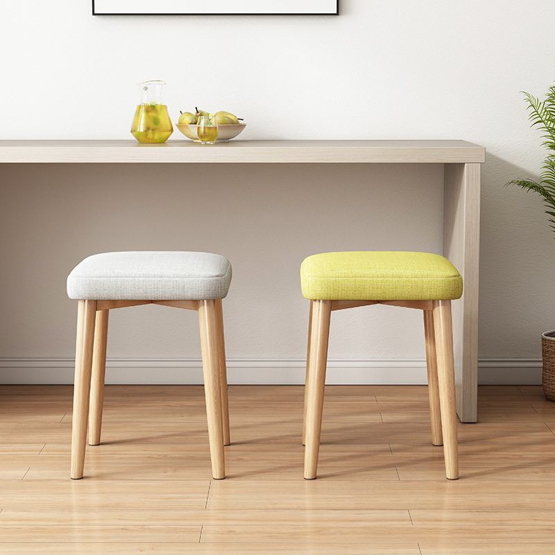 Solid Color Pouf Fabric Fade Resistant Metal Frame Square Upholstered Pouf Clearhalo 'furn' 'furn_ottomans_poufs' 'Furniture' 'Living Room Furniture' 'Ottomans & Poufs' 'ottomans_poufs' 1200x1200_8b30edc3-06e5-4c78-b6c7-2175494d76b4