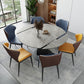 Extendable Round Dining Table Modern Sintered Stone Top Table with Black Pedestal Clearhalo ' dining_table' 'Dining Tables & Seating' 'Dining Tables' 'furn' 'furn_dining_table' 'Furniture' 'furniture_dining_table' 'Kitchen & Dining Furniture' 'kitchen&dining_furn' 'kitchen' 'kitchen_dining_table' 1200x1200_8b312efa-ed84-4d6d-943e-4c28b2d98c6e