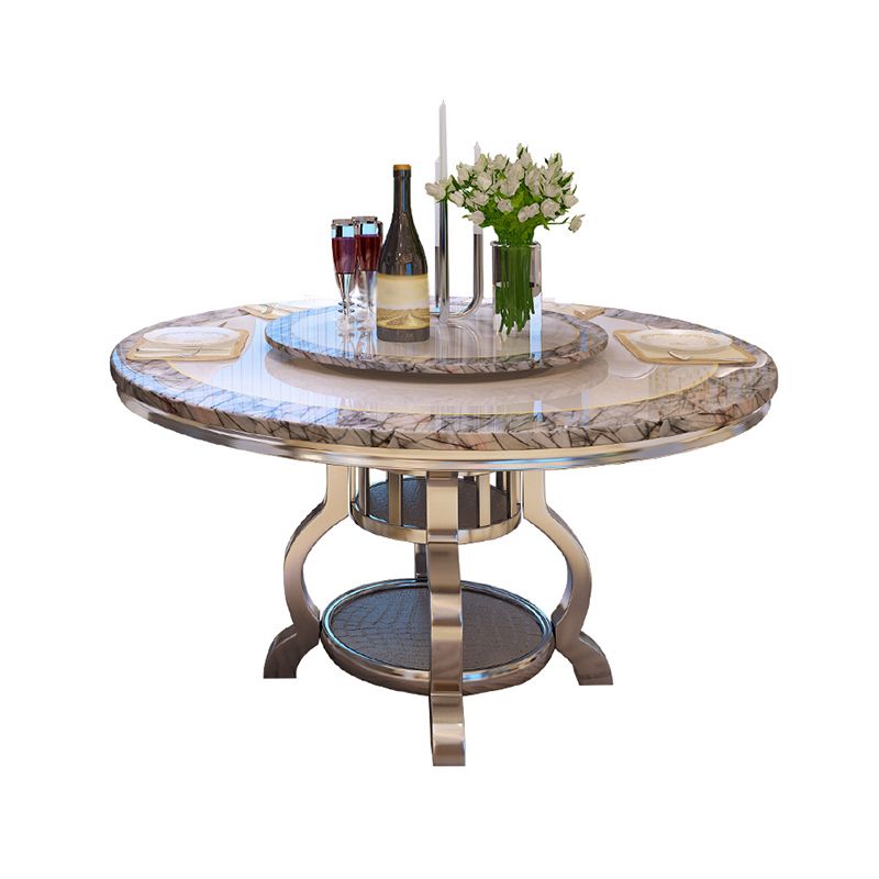 Luxury Style Marble Dining Table Single Pedestal Base Round Table for Dining Room Clearhalo ' dining_table' 'Dining Tables & Seating' 'Dining Tables' 'furn' 'furn_dining_table' 'Furniture' 'furniture_dining_table' 'Kitchen & Dining Furniture' 'kitchen&dining_furn' 'kitchen' 'kitchen_dining_table' 1200x1200_8b33e155-6258-4eaf-a7d2-d9878453008e
