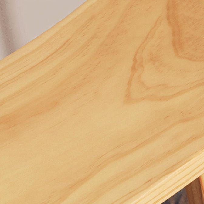 Moderno sgabello da bar in legno di sgabelli da banco di schienale senza braccio con sedile e pedale