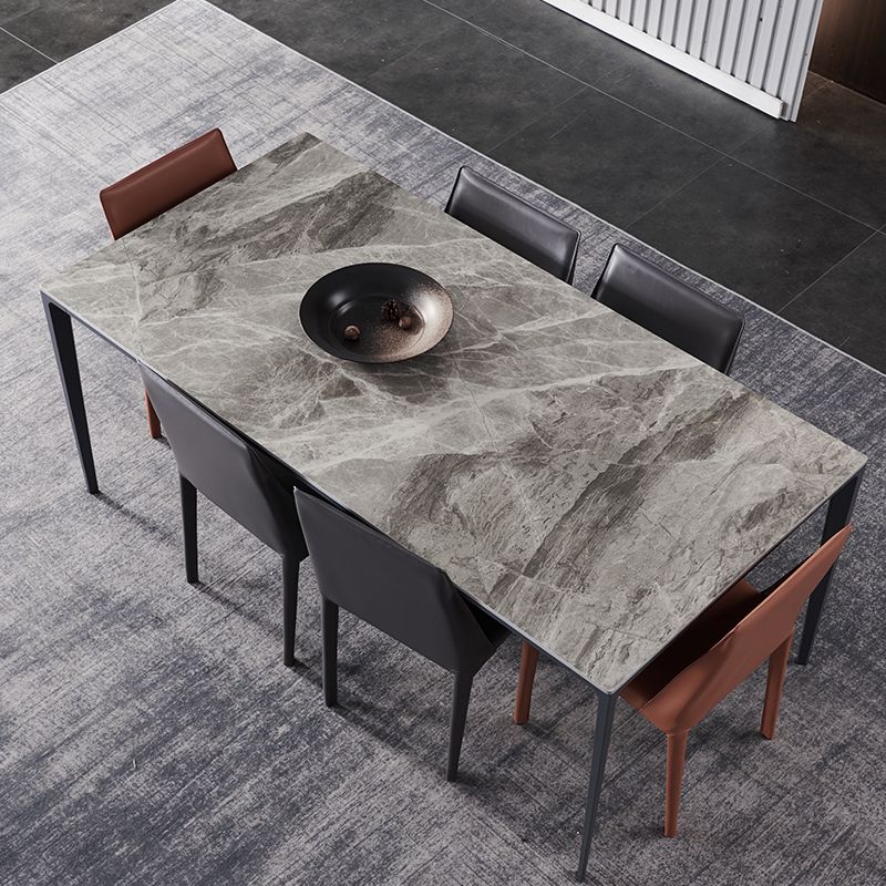 Contemporary Sintered Stone Dining Table Set 1/4/5/7 Pieces Dining Set for Home Clearhalo 'Dining Room Sets' 'Dining Tables & Seating' 'dining_room_set' 'furn' 'furn_dining_room_set' 'Furniture' 'furniture_dining_room_set' 'Kitchen & Dining Furniture' 1200x1200_8b36b6ba-3a96-4729-a4ea-b23d2b03afd7