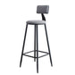 Modern Armless Backrest Counter Stool Iron Kitchen Bar Stool with Cushion Clearhalo 'Bar Furniture' 'Bar Stools' 'bar_stools' 'furn' 'furn_bar_stools' 'Furniture' 'furniture_bar_stools' 'Kitchen & Dining Furniture' 1200x1200_8b387020-d37c-4cfd-aba2-64e93f779b12