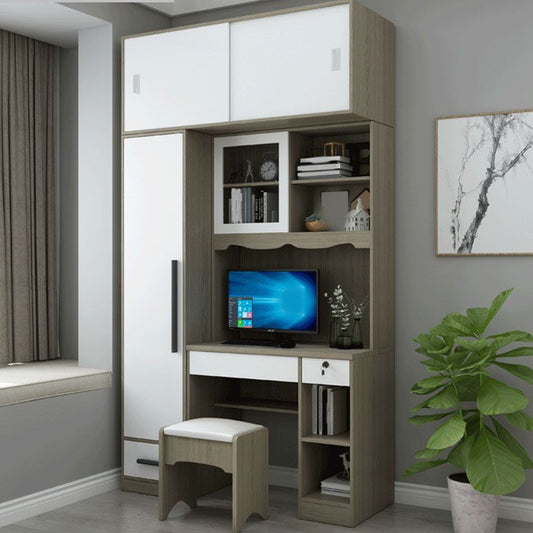 Gabinete de vestuario de madera Armario de estilo tradicional para dormitorio