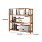 Estante de bambú vertical moderno Etagere Espresso estantería para dormitorio