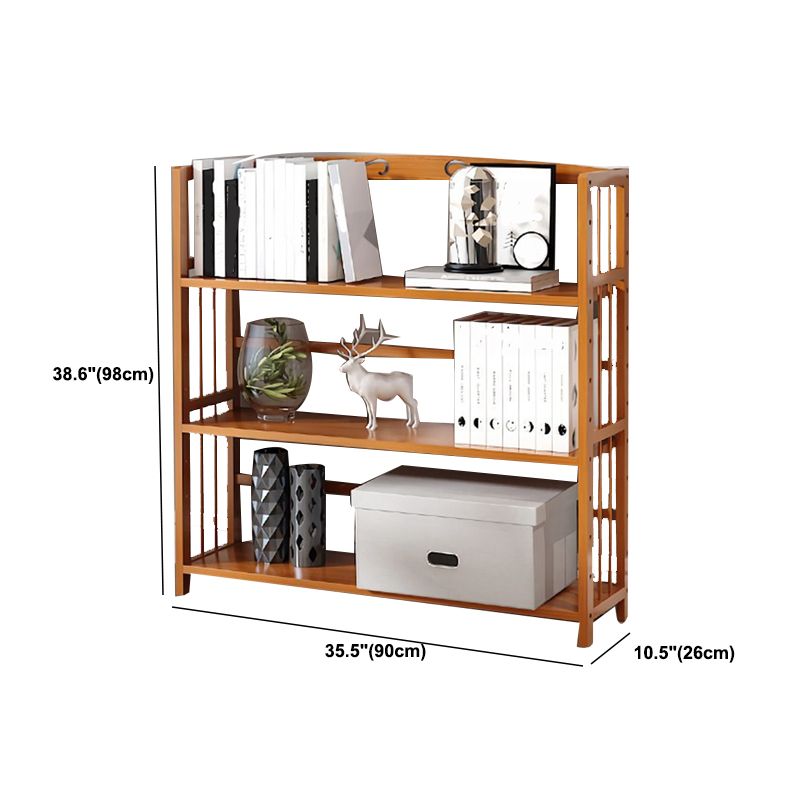 Estante de bambú vertical moderno Etagere Espresso estantería para dormitorio