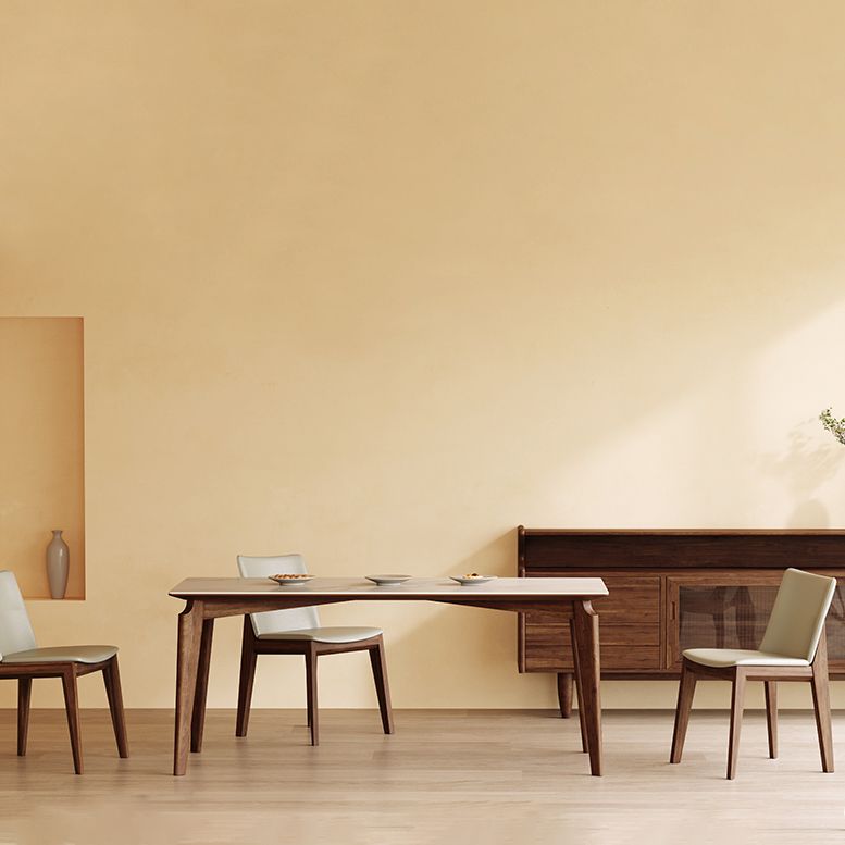 Tavolo da pranzo rettangolo tavolo da pranzo moderno di metà secolo con 4 gambe