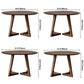 Contemporary Style Round Solid Wood Table Sled Base Dining Table for Home Clearhalo ' dining_table' 'Dining Tables & Seating' 'Dining Tables' 'furn' 'furn_dining_table' 'Furniture' 'furniture_dining_table' 'Kitchen & Dining Furniture' 'kitchen&dining_furn' 'kitchen' 'kitchen_dining_table' 1200x1200_8b3b9d12-e56b-4a70-9128-622a42fdeced