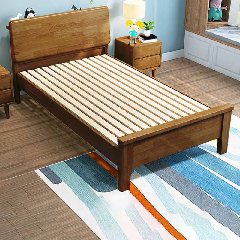 Solid Wood Rectangular Standard Bed Headboard Bed with Custom Legs Clearhalo 'Bedroom Furniture' 'Beds' 'furn' 'furn_beds' 'Furniture' 1200x1200_8b3d12c6-d40f-45d5-99e4-b5626f6d4f99