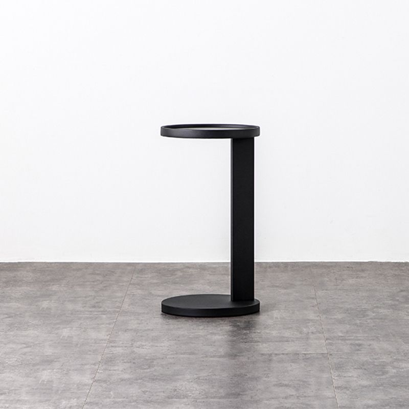 Rustic Accent Side Table Metal Pedestal Round Living Room Corner Table Clearhalo 'Coffee & Accent Tables' 'End & Side Tables' 'end_side_tables' 'furn' 'furn_end_side_tables' 'Furniture' 'Living Room Furniture' 1200x1200_8b3d2646-47c4-4e0c-a38e-5c96623d4cf0