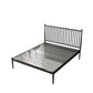 Contemporary Finish Metallic Open-Frame Bed Glam Wire-Grid Iron Bed Frame with Headboard Clearhalo 'Bedroom Furniture' 'Beds' 'furn' 'furn_beds' 'Furniture' 1200x1200_8b3d9c33-63bc-4f31-bc9f-87f3c6b2fe29