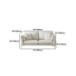 SOFA DI PELLE FUCCHIO 36.22 "D X 35.43" H divano braccio svasato per soggiorno