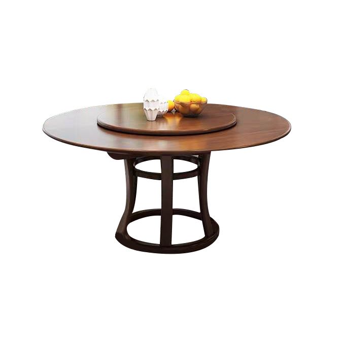 Dining Room Kitchen Dinner Table Round Solid Wood Dining Table Clearhalo 'Dining Tables & Seating' 'Dining Tables' 'dining_table' 'furn' 'furn_dining_table' 'Furniture' 'Kitchen & Dining Furniture' 1200x1200_8b3f1b95-9b0a-4fa7-b16d-55f764cab600
