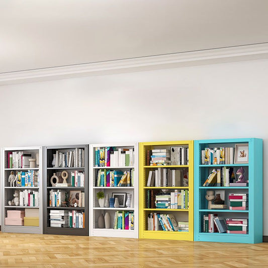 オープンメタルブックシェルフノルディックスタイルのシンプルな長方形の本棚