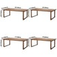 Glam Solid Wood Brown Dining Table Rectangle Shape Standard Dining Table for Kitchen Clearhalo ' dining_table' 'Dining Tables & Seating' 'Dining Tables' 'furn' 'furn_dining_table' 'Furniture' 'furniture_dining_table' 'Kitchen & Dining Furniture' 'kitchen&dining_furn' 'kitchen' 'kitchen_dining_table' 1200x1200_8b3f34d2-70ea-437c-8ebf-69baa36fb69d