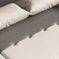 Square Arms Foldable Futon Pillow Included Sleeper Sofa with Storage
