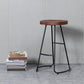 Modern Style Iron Bar Stool with Footrest Dining Room Solid Wood Bar Stool 30 Inches Clearhalo 'Bar Furniture' 'Bar Stools' 'bar_stools' 'furn' 'furn_bar_stools' 'furniture_bar_stools' 'Kitchen & Dining Furniture' 'kitchen&dining_furn' 'kitchen' 'kitchen_furn' Furniture' 1200x1200_8b3f79b2-d74e-4044-9199-c575e56471a7