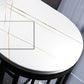 Modern White Sintered Stone Table Metal Base Table for Kitchen Living Room Clearhalo 'Bar Furniture' 'Bar Tables' 'bar_tables' 'furn' 'furn_bar_tables' 'Furniture' 'Kitchen & Dining Furniture' 1200x1200_8b3fa802-0747-48f6-a0df-e638762ff92f