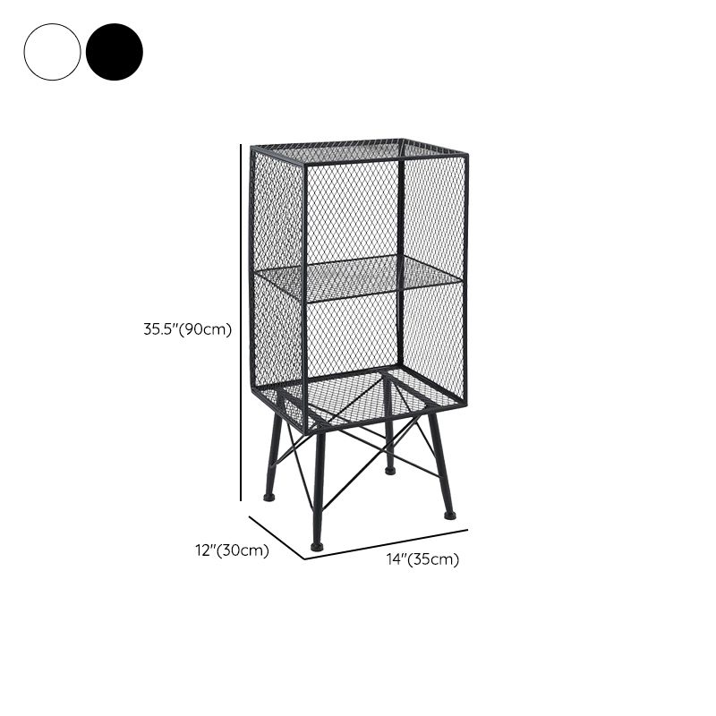 Metal Closed Back Bookshelf Standard Shelves Included Bookcase