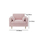 Contemporary Cushions Standard Sofa Velvet Tuxedo Arm Sofa with Pillows