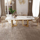 Modern 1/2/5/7 Pieces Dining Set Marble Rectangle Dining Furniture Set /Separate Items Clearhalo 'Dining Room Sets' 'Dining Tables & Seating' 'dining_room_set' 'furn' 'furn_dining_room_set' 'Furniture' 'furniture_dining_room_set' 'Kitchen & Dining Furniture' 'kitchen&dining_furn' 'kitchen' 1200x1200_8b414739-80af-4678-9d15-00dfd40feb46