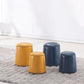 Leather Yellow Pouf Modern Stain Resistant Round Indoor Pouf Clearhalo 'furn' 'furn_ottomans_poufs' 'Furniture' 'Living Room Furniture' 'Ottomans & Poufs' 'ottomans_poufs' 1200x1200_8b43597f-0114-4e9d-9263-c325e9a4cec3