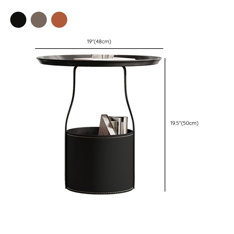 Mid-Century Modern Sofa Side Accent Table with Tray Top for Living Room Clearhalo 'Coffee & Accent Tables' 'End & Side Tables' 'end_side_tables' 'furn' 'furn_end_side_tables' 'Furniture' 'Living Room Furniture' 1200x1200_8b440e71-3991-4aab-840f-8f014da81bd6