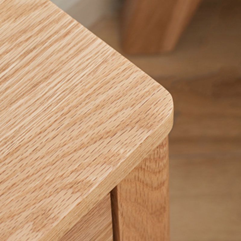 Armoire de chevet en bois scandinave ouverte rangement avec étagère pour chambre à coucher