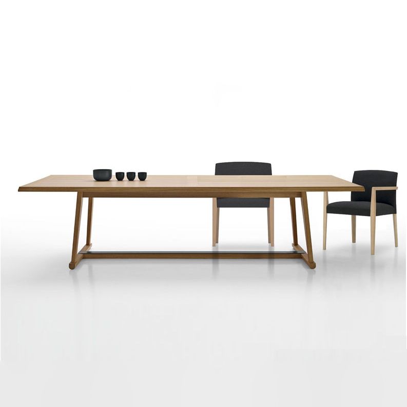 Desa di scrittura in legno massiccio rettangolare da 30 "H Desk rettangolare in legno massiccio